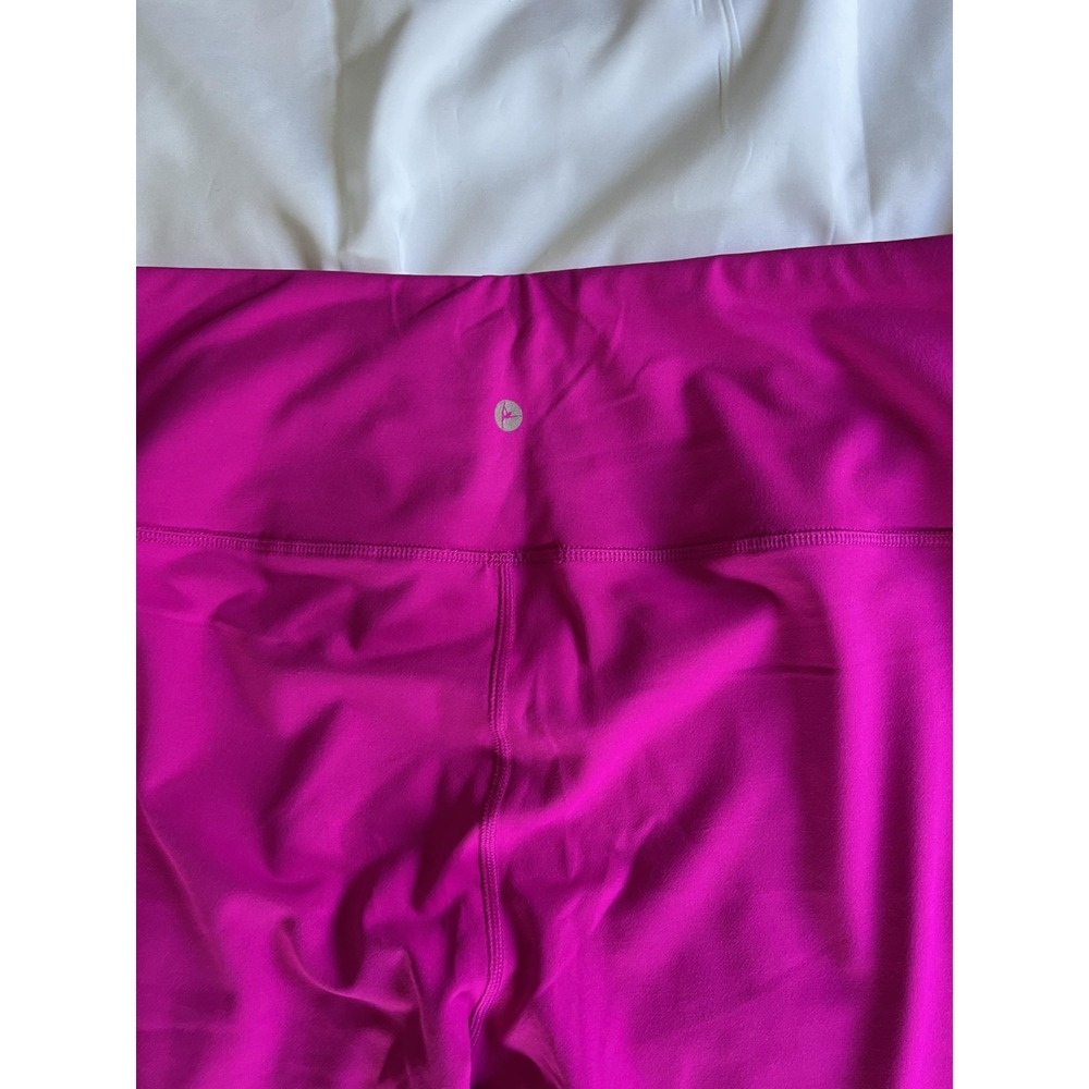 90 Degree by Reflex Leggings Womens XL Pink High Rise Yoga Pants Athletic Gym - Picture 5 of 9